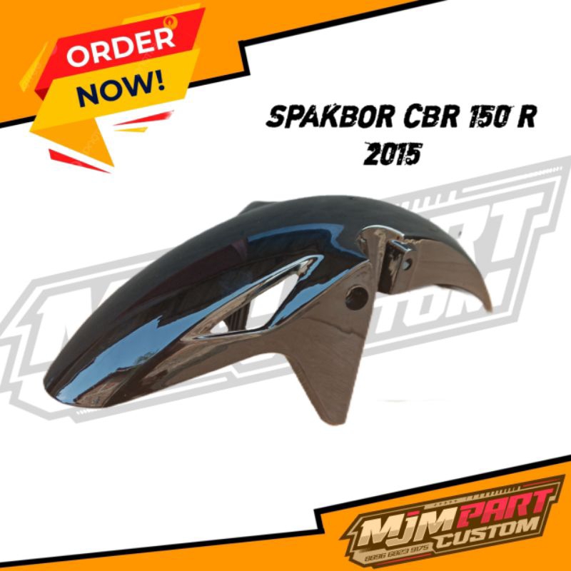 SPAKBOR SLEBOR DEPAN CBR 150R OLD LAMA WARNA HITAM