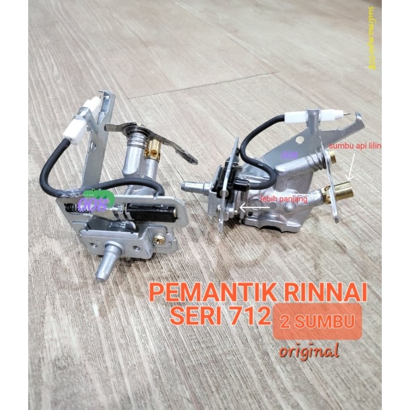 Pemantik kompor gas rinnai 712 2 sumbu Original - kingelectronicmedan