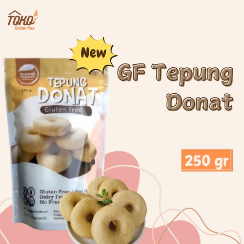 

Tepung Donat Gluten Free Vegan Tumbuh Organik Diabetes Diet Special Needs No Sugar Dairy Free 250 gr