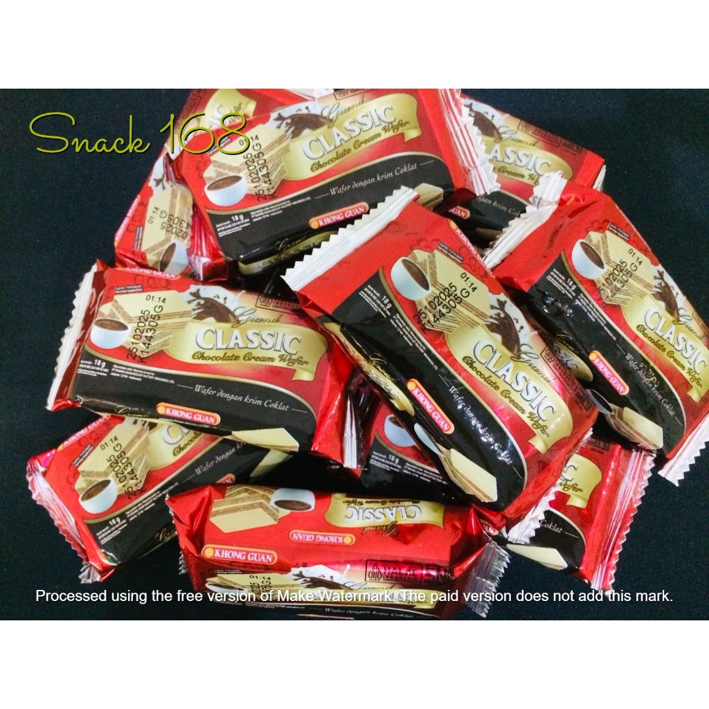 

Khong Guan Wafer Classic - Cokelat [10 bks x 18 gr]