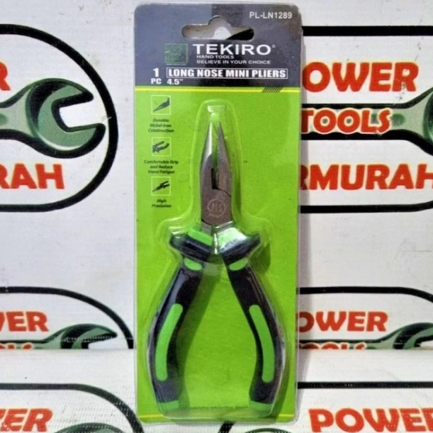 

Tang Lancip 4,5" Tekiro LN1289 Long Nose Pliers 4,5 inch
