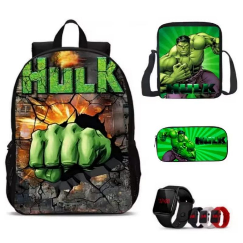 Tas anak Hulk - tas sekolah SD anak laki-laki - tas ransel anak cowok TK
