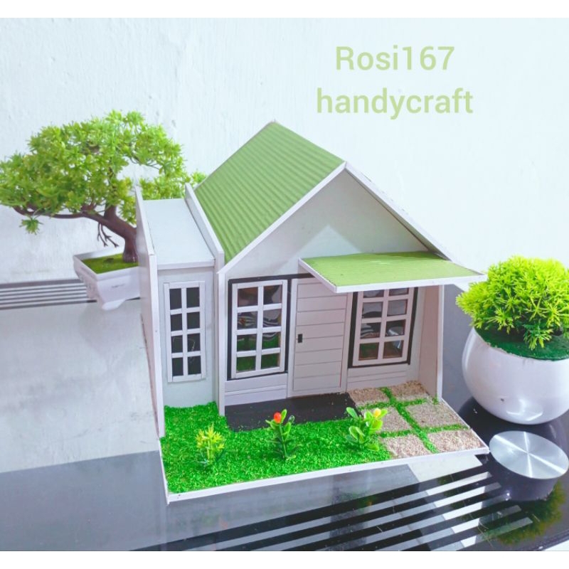 miniatur rumah dr kardus
