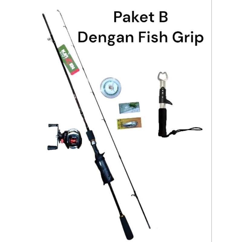 Joran Pancing Set Carbon Bait Casting BC 180 (Medium) 8-17Lb