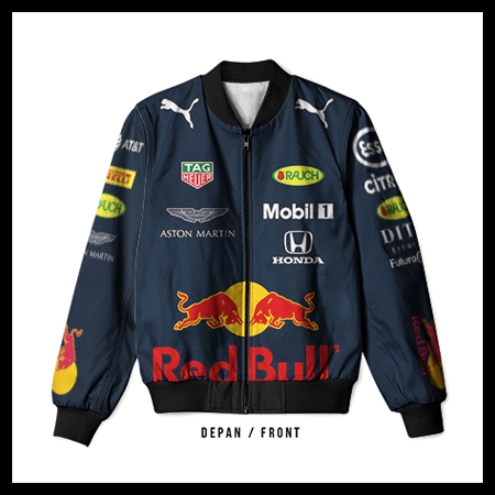 Jaket Bomber Redbull art - 1 Tim F1 Racing Series Dewasa Printing sublime - The luminos store -
