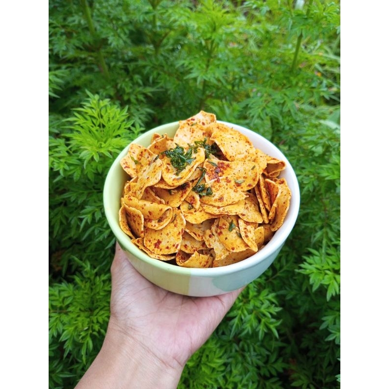 

basreng crispy pedas aroma daun jeruk