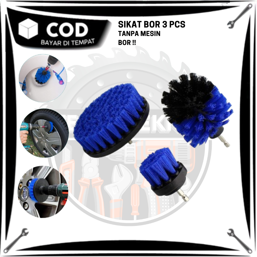 Sikat Bor Listrik Kamar Mandi / Sikat Bor Baterai Sofa / Kepala Sikat Bor Kloset