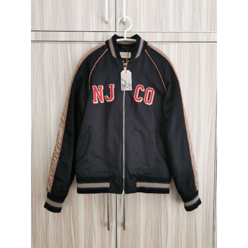 Jaket Nudie Mark Souvenir Bomber Jacket Chinese New Year Snake Ular 2025