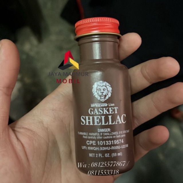 LEM GASKET SHELLAC VERSACHEM LION LEM INDIAN 59ML
