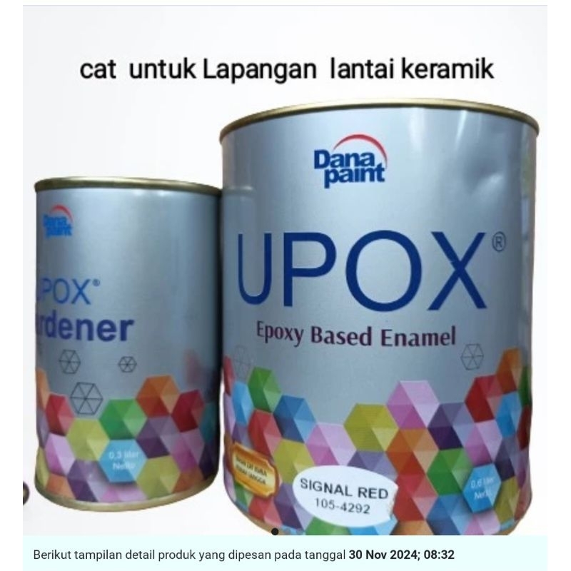 Epoxy Upox  cat untuk lantai keramik ubin lalpangan