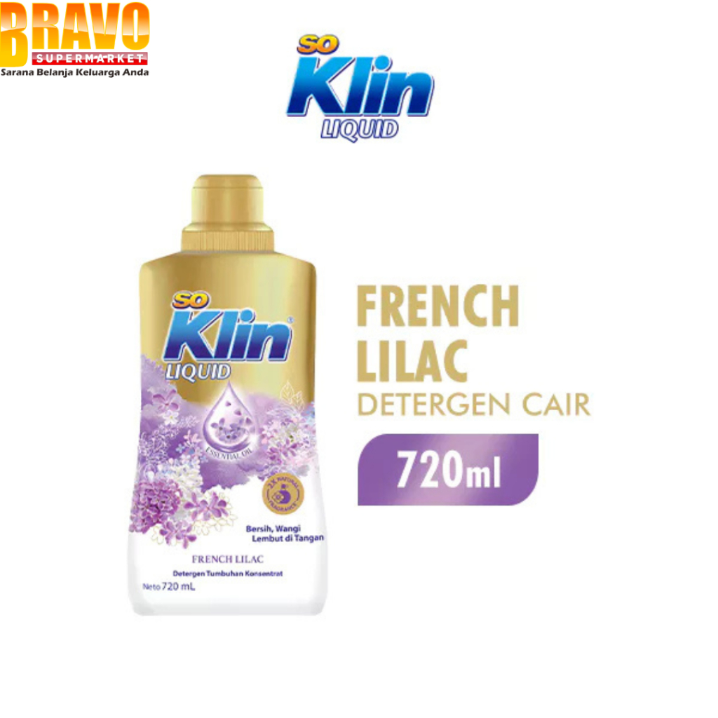 Bravo Bojonegoro - Soklin Deterjen Cair 2in1 Softener  Botol 720ML