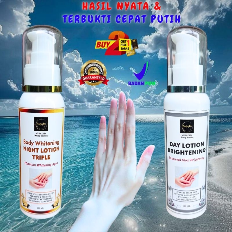 Hb Dosting Pemutih Badan Bpom siang malam Khusus Kulit Susah Putih Super body lotion Whitening | Han