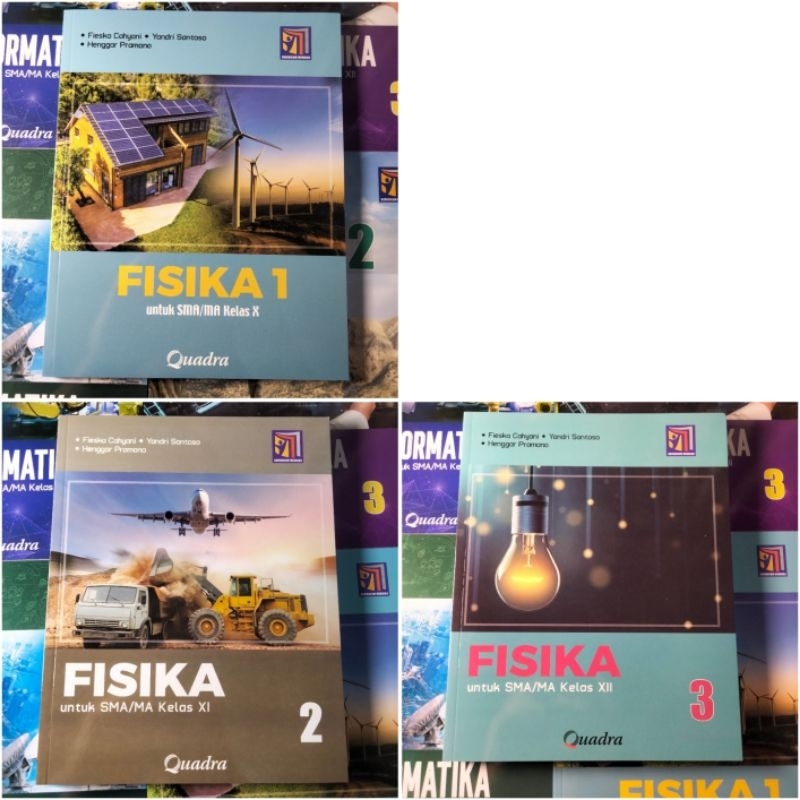 Buku Paket Fisika SMA Quadra Kelas 10-12 Kurikulum Merdeka