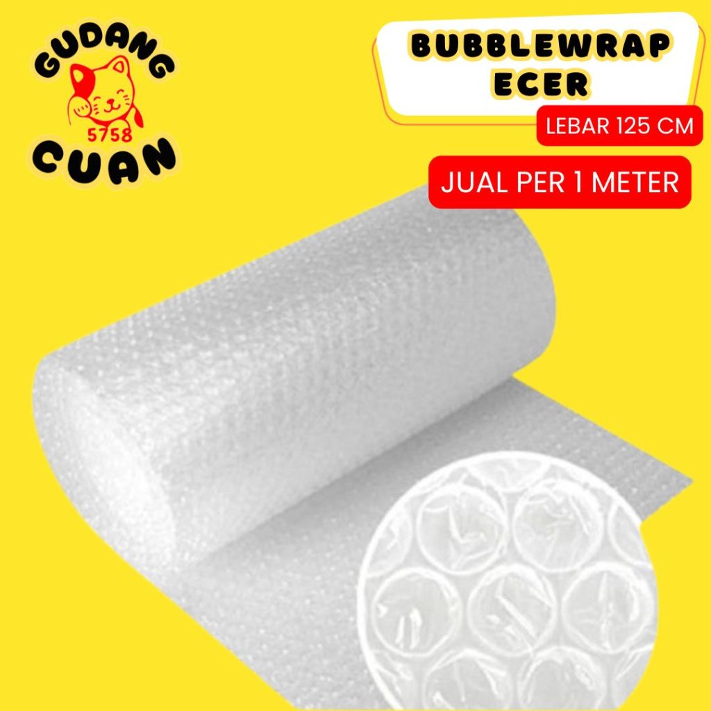 

Plastik Bubble Wrap / ecer 1m x 1,25m / Packing Plastik Bubble Wrap Warna Hitam dan Warna Putih / Packing Barang Mudah Pecah