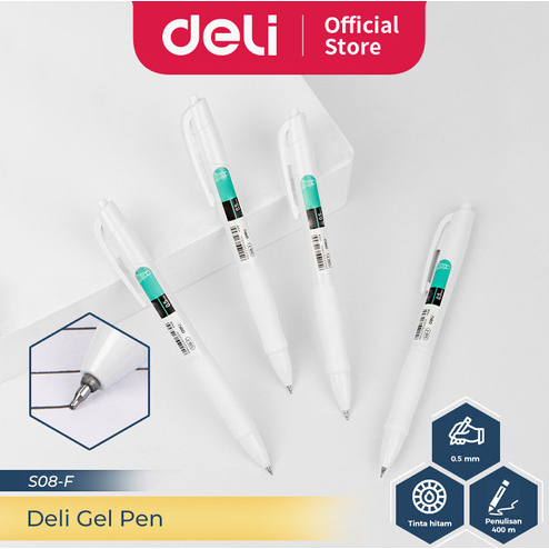 

Deli - Pulpen Gel ST Tip 0.5mm / Bolpen S08-E