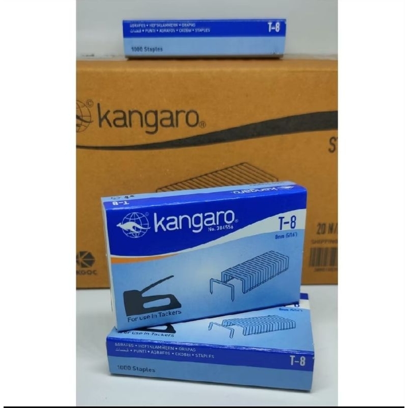 

ISI STAPLES TEMBAK HEAVY DUTY T-8 KANGARO GUNTACKER REFILL PINS GROSIR