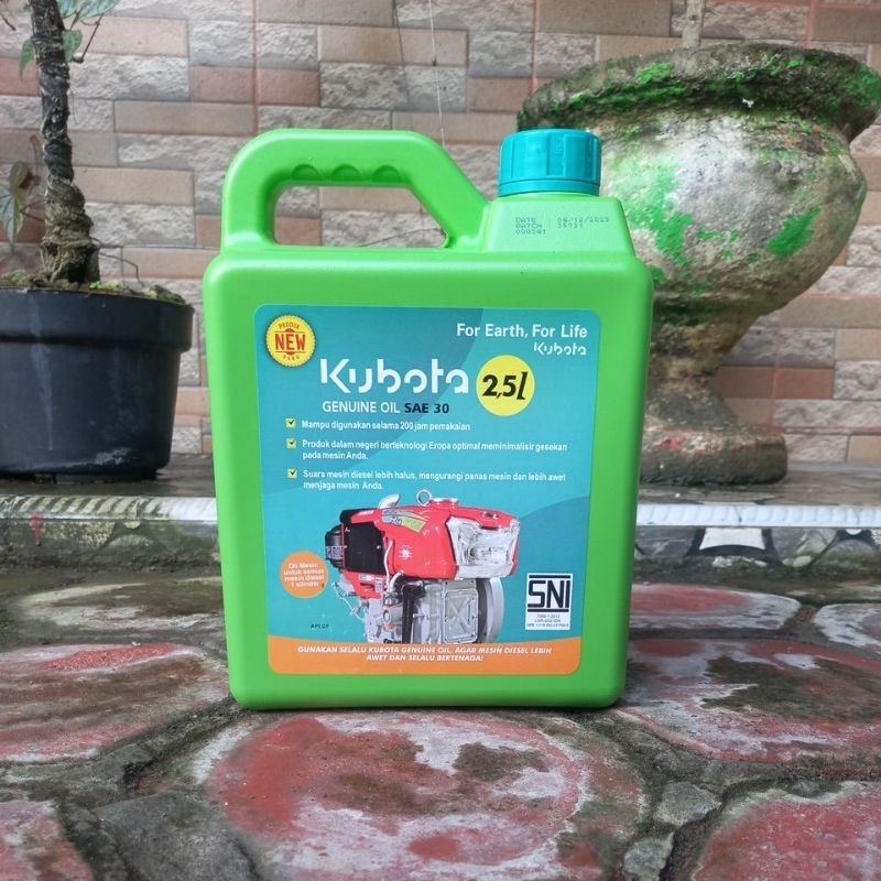 ORIGINAL OLI ENGINE DIESEL KUBOTA RD85 2,5L SAE30 PELUMAS MESIN PENGGERAK TRAKTOR