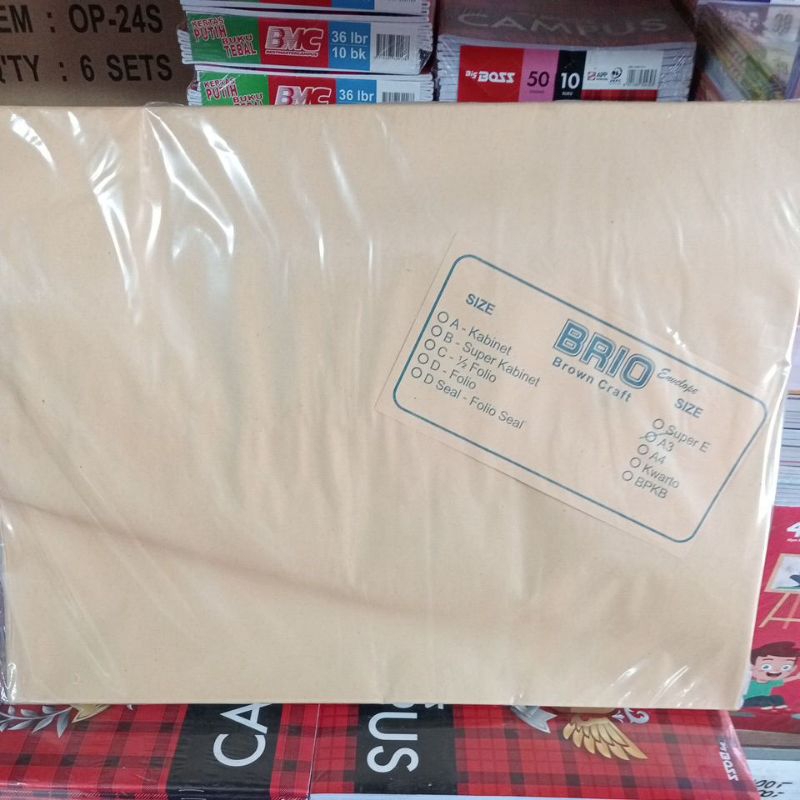 

BRIO Brown Craft A3 1pack 100lembar