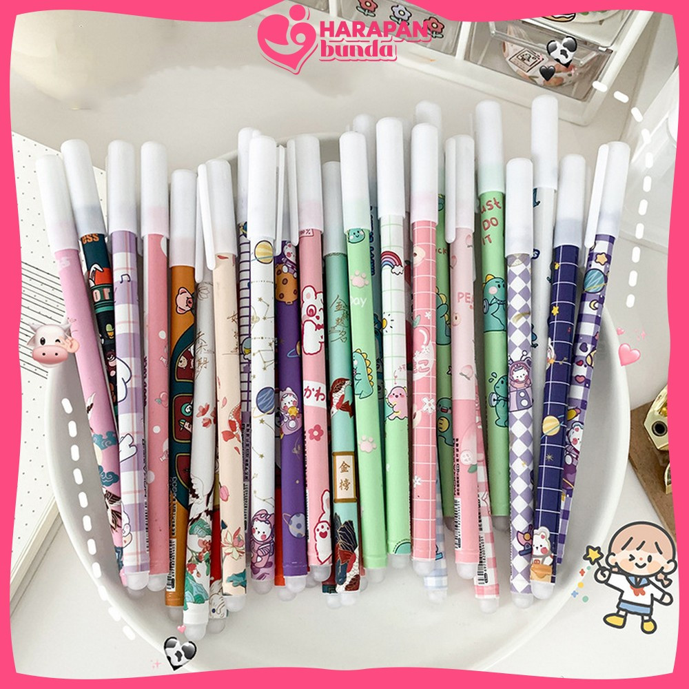 

Bolpoin Tinta Bisa Di Hapus Alat Tulis Sekolah isi 6 pcs / Pulpen Gel Hapus Karakter Animal / Pulpen Erasable Harapan Bunda A42