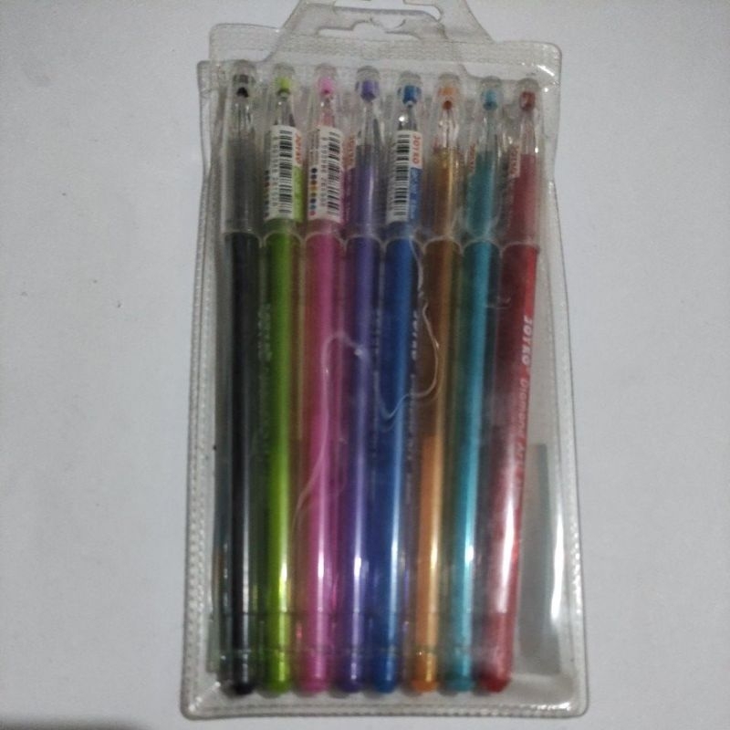 

pulpen Joyko color gel pen 0.5mm tinta cair 8colors