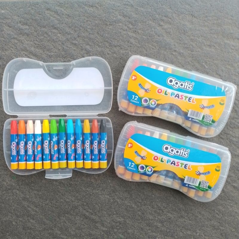 

Crayon Oil Pastel Agatis 12 Warna ( Set ) [ Original ]