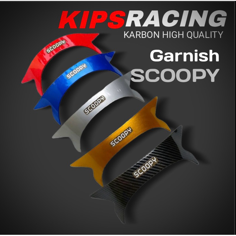 GARNISH ALIS SCOOPY NEW KIPS RACING ▪️variasi Scoopy / garnish Scoopy / aksesoris Scoopy