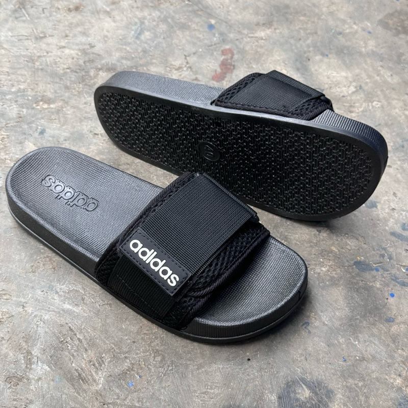 Sandal Selop Pria Keren Adidas Slide Black 100% Grade Original 38-44