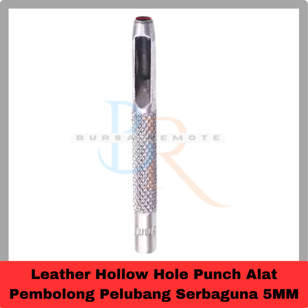 

Leather Hollow Hole Punch Alat Pembolong Pelubang Serbaguna Ukuran 5MM 5Pcs