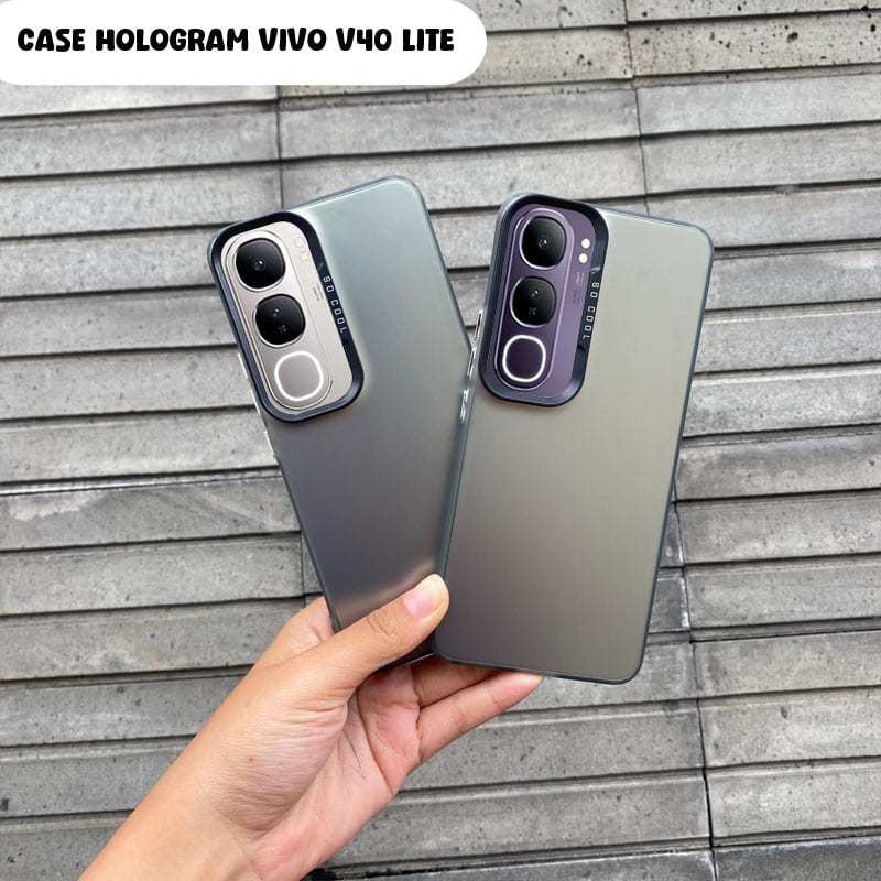 SoftCase Hologram Black VIVO V40 LITE - Case HP VIVO V40 LITE - Casing HP Murah VIVO V40 LITE