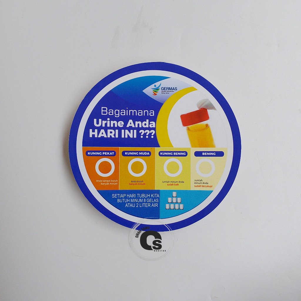 

Stiker Bagaimana Urine Anda Hari ini - Indikator Urine - Warna Urine - Stiker Vinyl