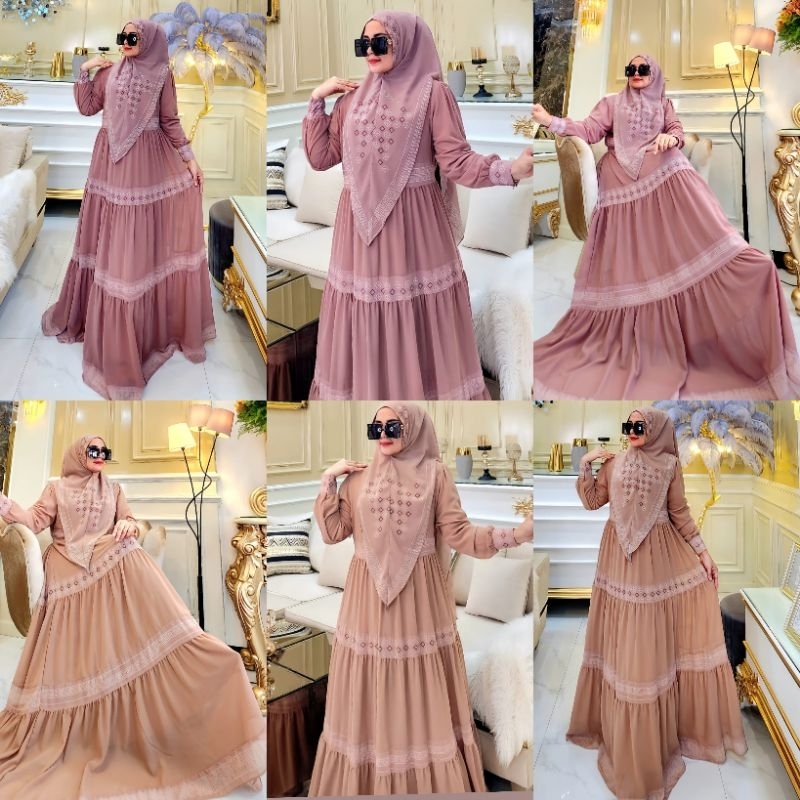 KAVINA SERIES BY HUMAIRA SYari Branded Ceruty Premium