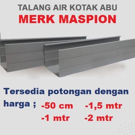 PRALON TALANG PVC AIR 4” KOTAK MASPION ABU HARGA PER 50 CM | 1 MTR | 2 MTR Beli per 2 Btg lebih mura