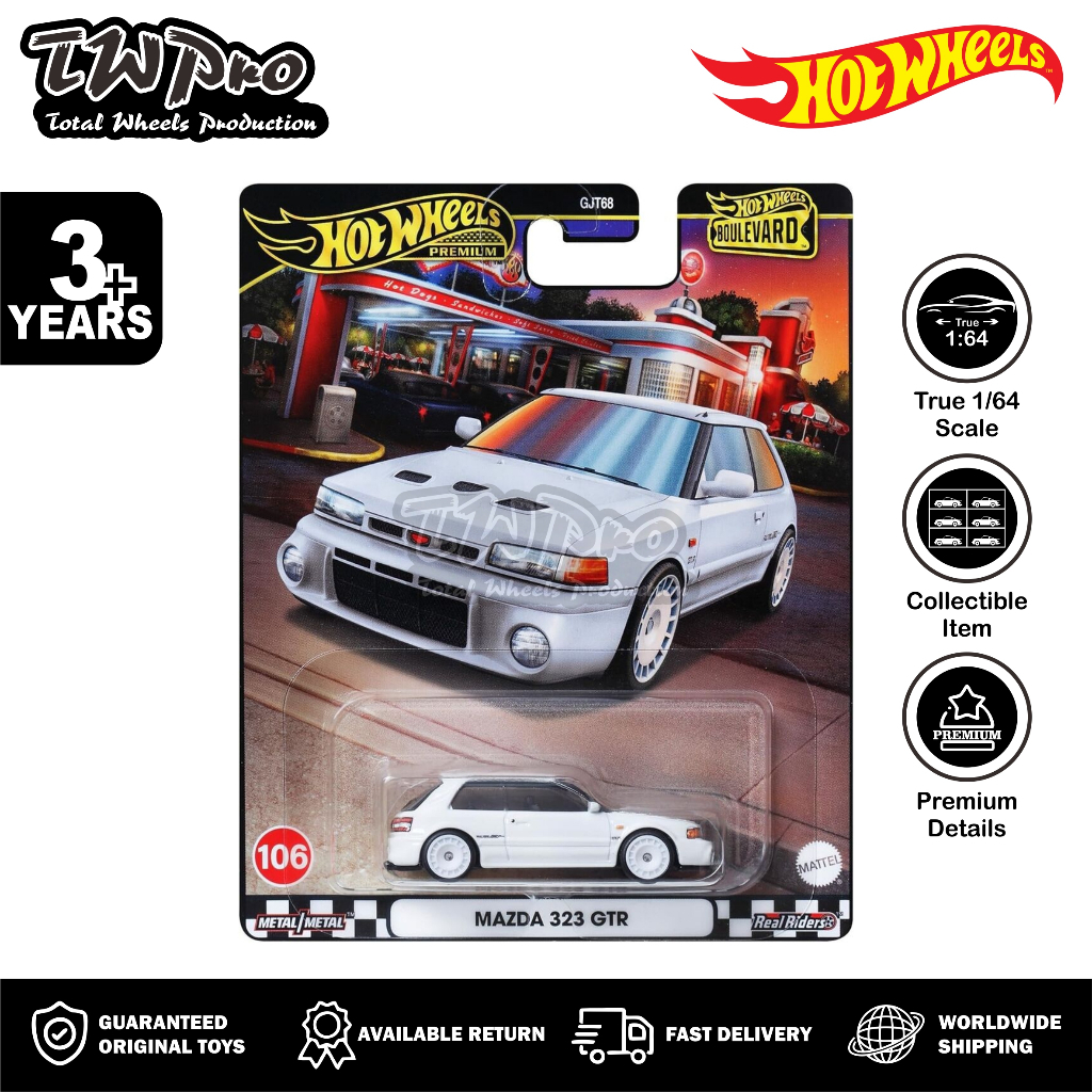 Hot Wheels Premium Boulevard Mazda 323 GTR - New