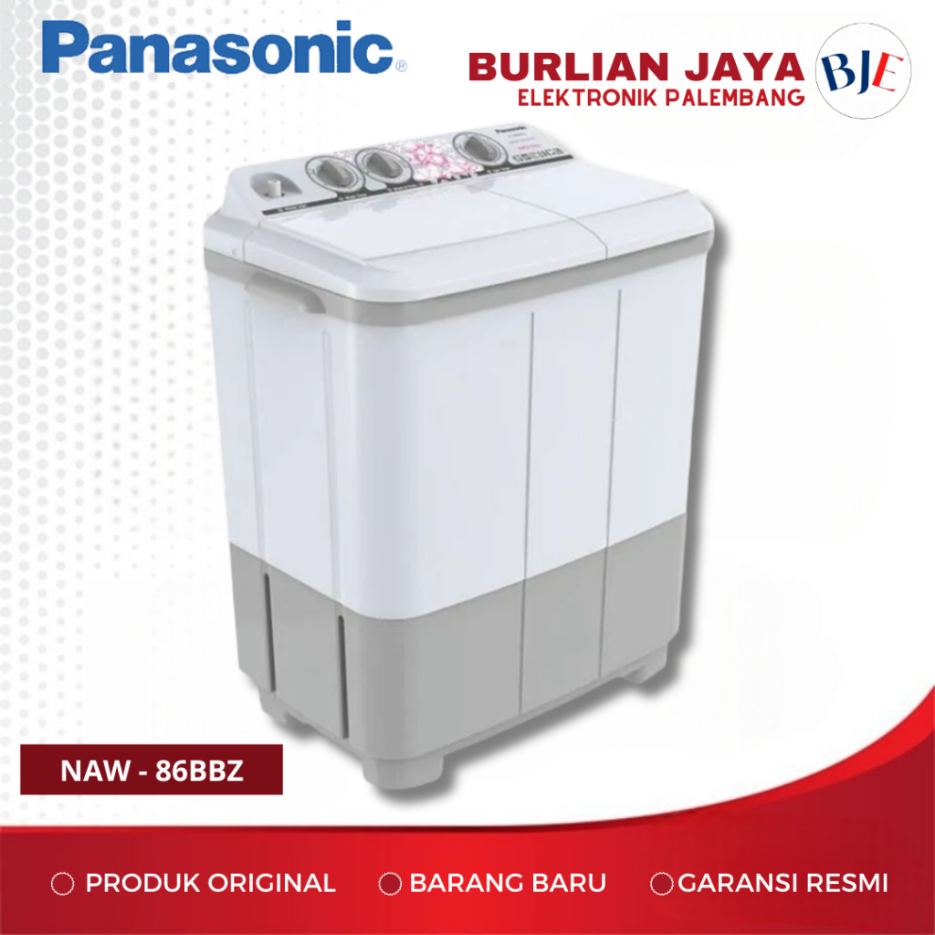 MESIN CUCI 2 TABUNG PANASONIC NAW-86BBZ 8,5 KG MESIN CUCI 2 TABUNG 8,5 KG PALEMBANG