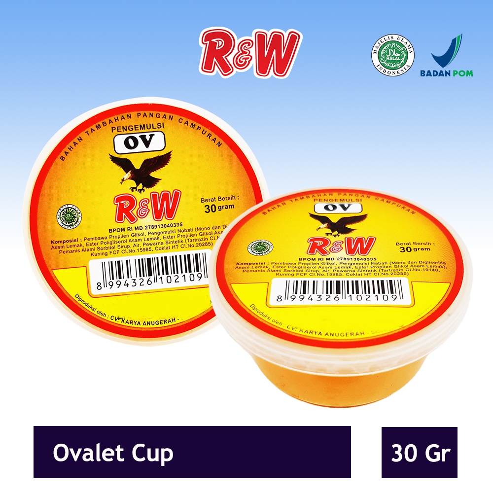 

Ovalet/SP/TBM 30gr RAJAWALI RW R&W pengemulsi Pengemang Kue , Roti