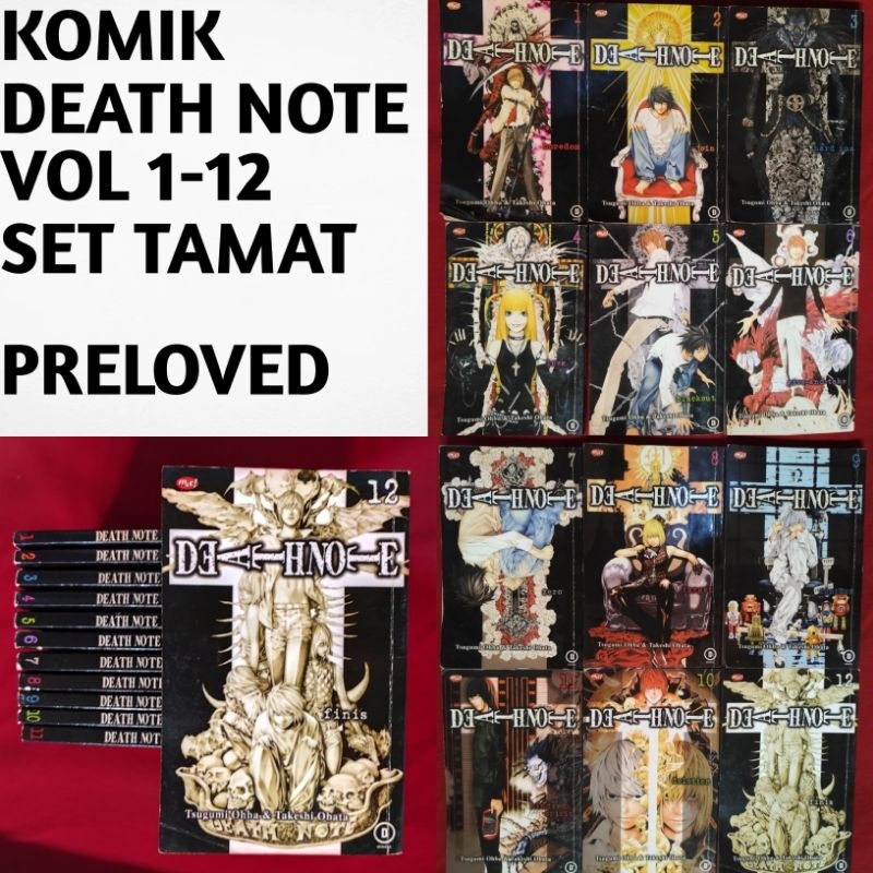 Komik Death Note fullset vol 1-12 end (tamat)