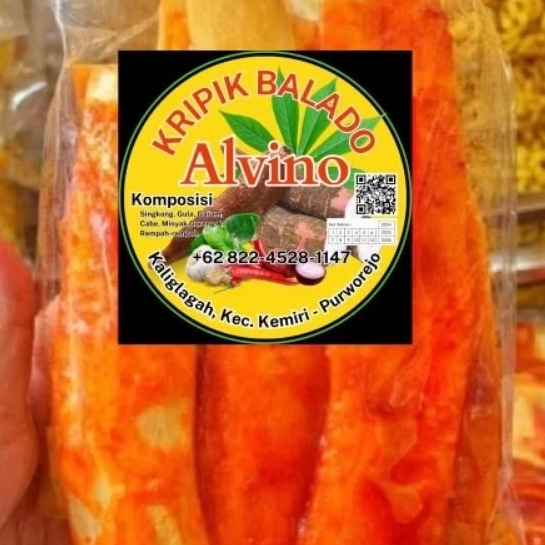 

Kripik Balado Alvino 250gr Pedas Manis Gurih