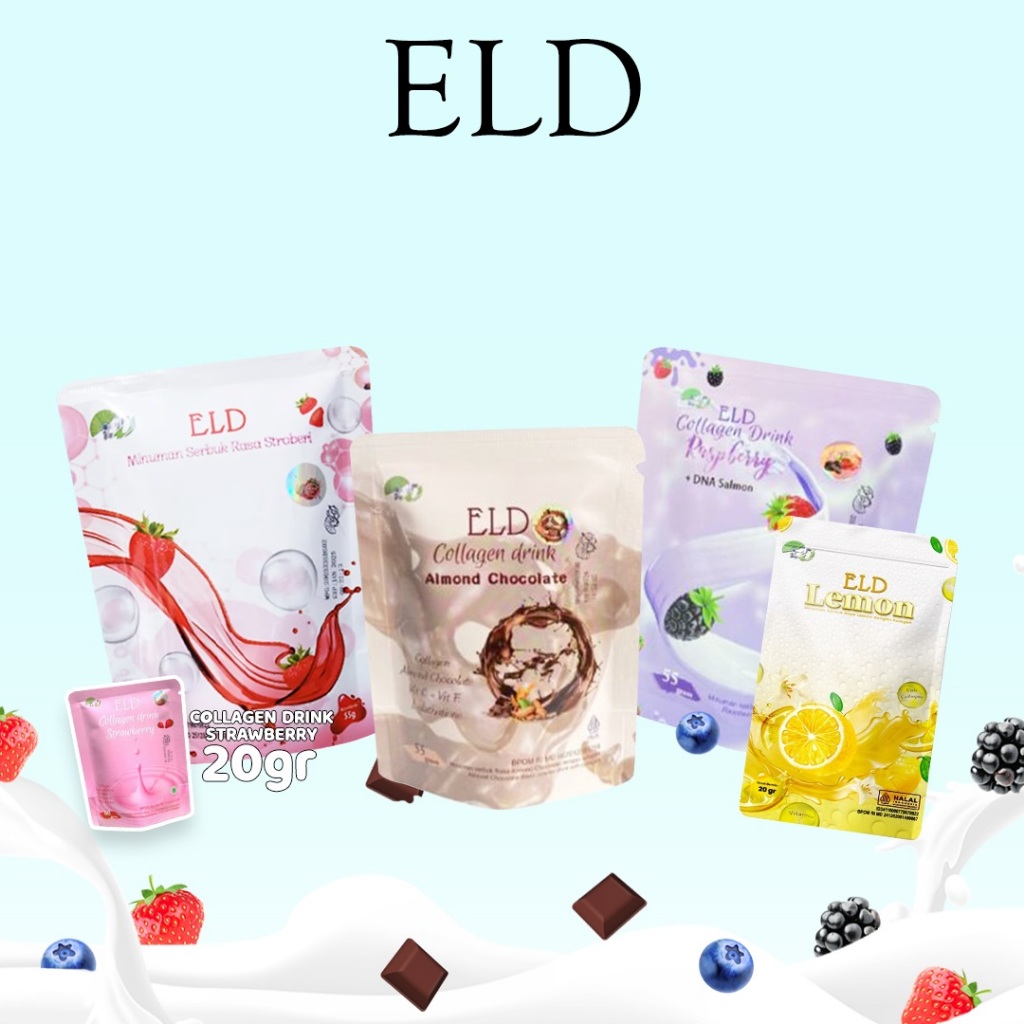 ELD COLLAGEN DRINK PEMUTIH & PELANGSING BPOM ( READY ALL VARIAN )