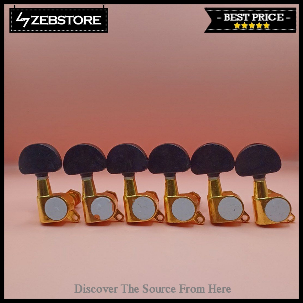 Dryer Pemutar Senar Tuning Machine Cort 6 in Line Gold