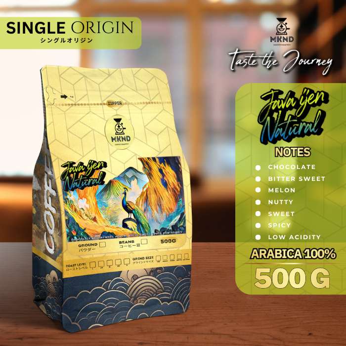 

KOPI ARABIKA JAVA IJEN NATURAL 500 GRAM GRADE 1 SINGLE ORIGIN PROMO MKND COFFEE