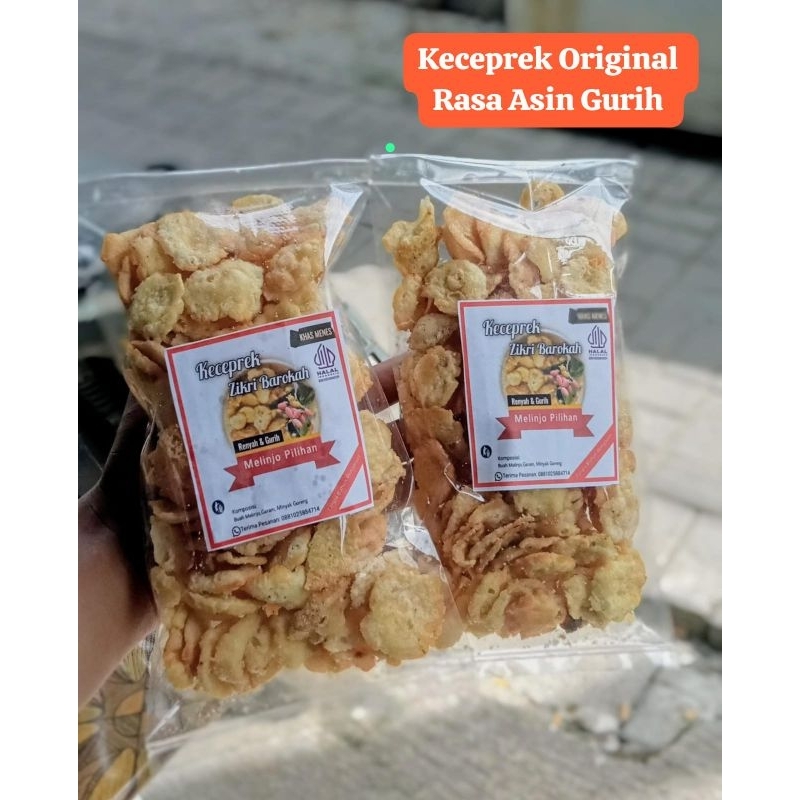 

Keceprek Original/Melinjo Gurih Asin 500 gram