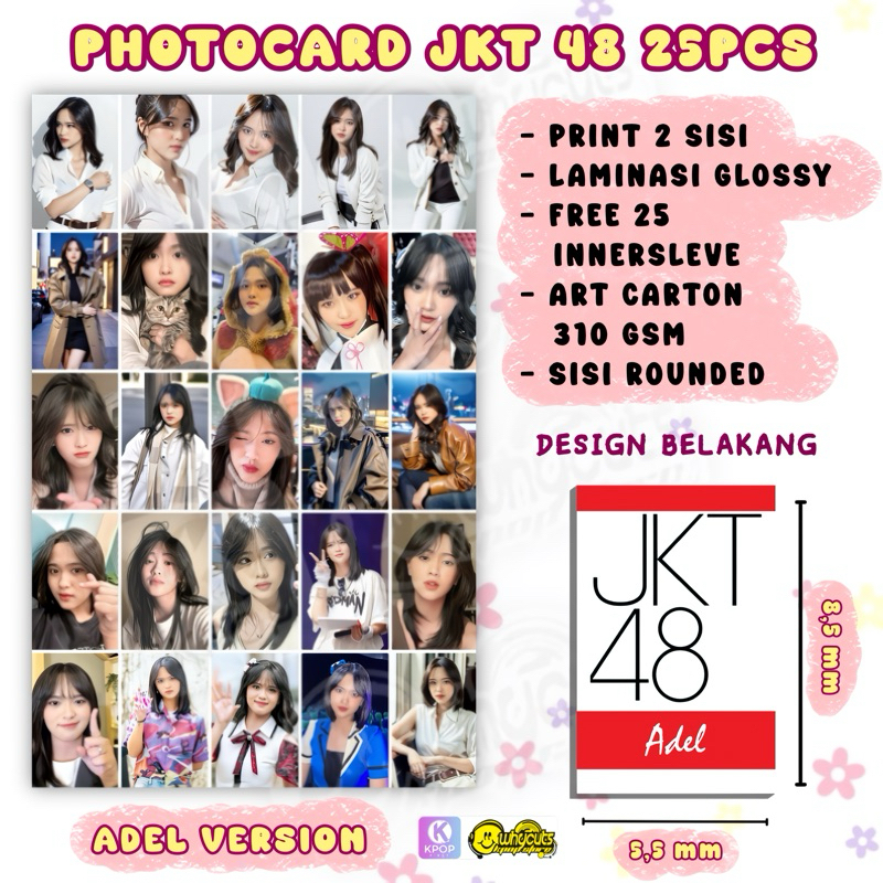 PC Photocard JKT48 ADEL isi 25pcs
