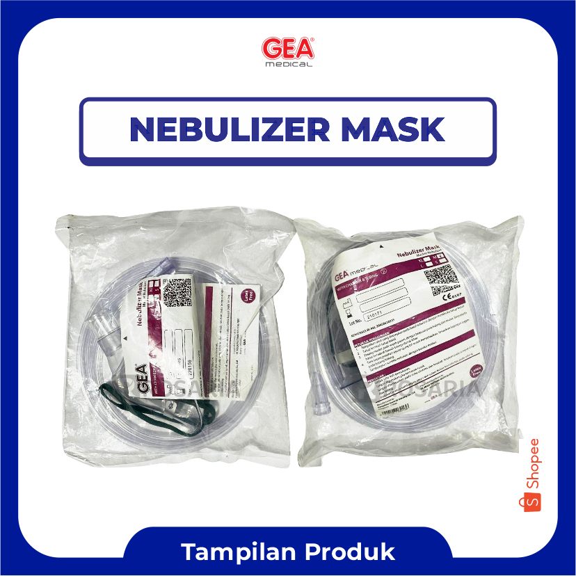 NEBULIZER MASK GEA Masker Tempat Obat Uap Terapi
