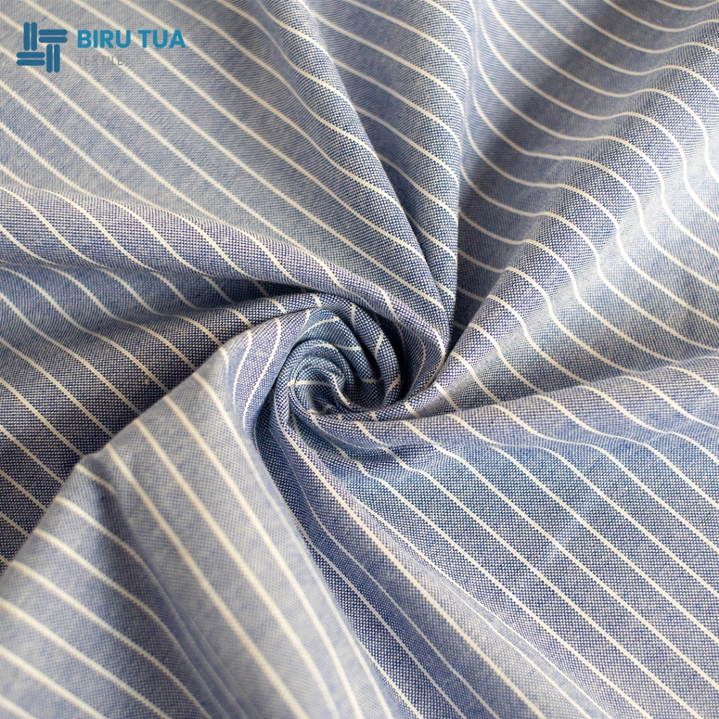 Bahan Kain Oxford Salur Tettoron Cotton 180 gsm - 0,5 YARD (45 cm)
