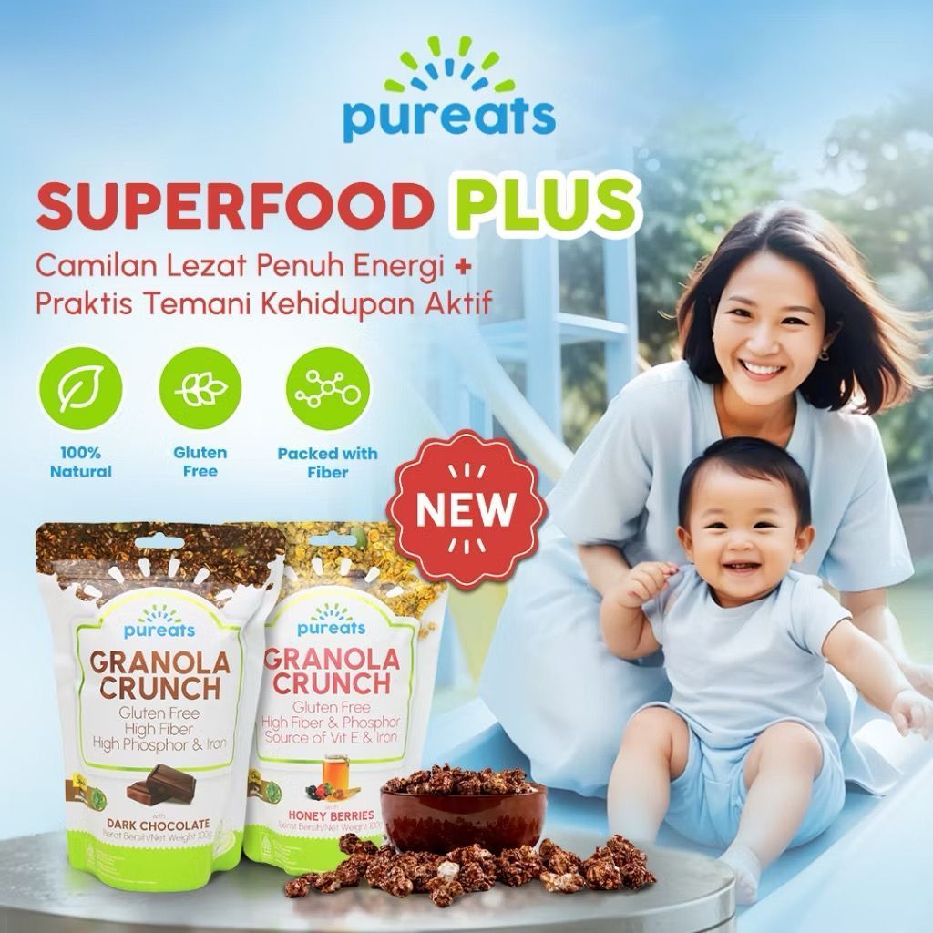 PUREATS MOM PACKAGE - Paket booster asi PLUS | ibu menyusui | Cooler Bag | Pureats Granola Crunch | 