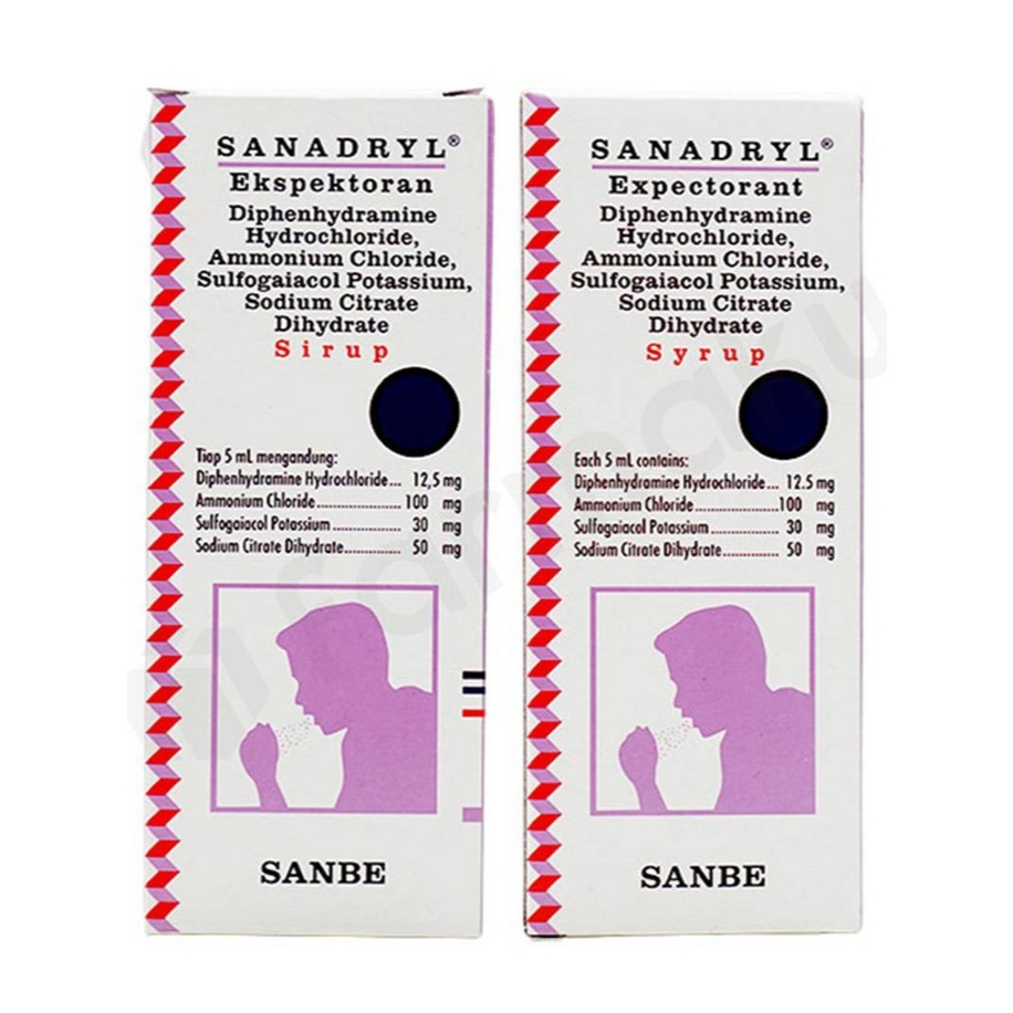 SANADRYL EXPECTORANT SYRUP 60ML