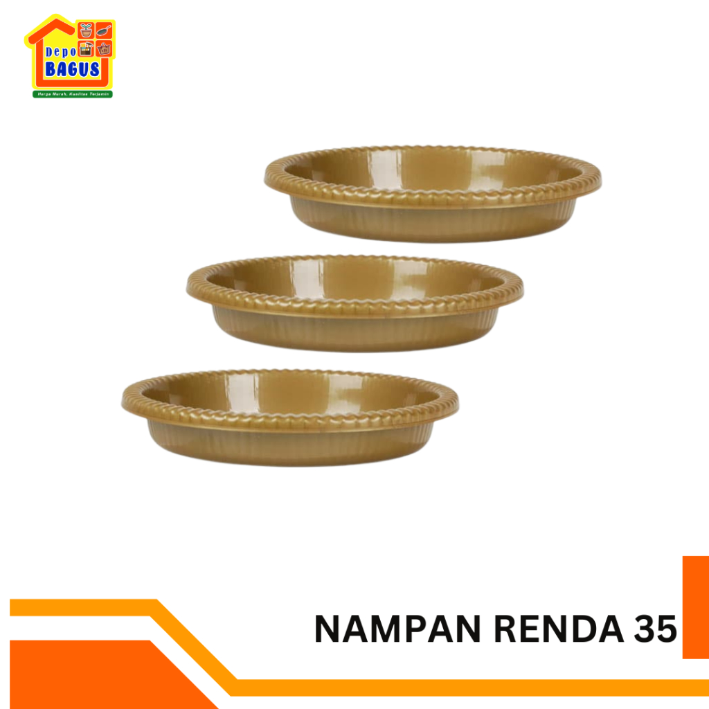 Nampan Bulat 35 Renda Nampan Plastik Nampan Kue Plastik