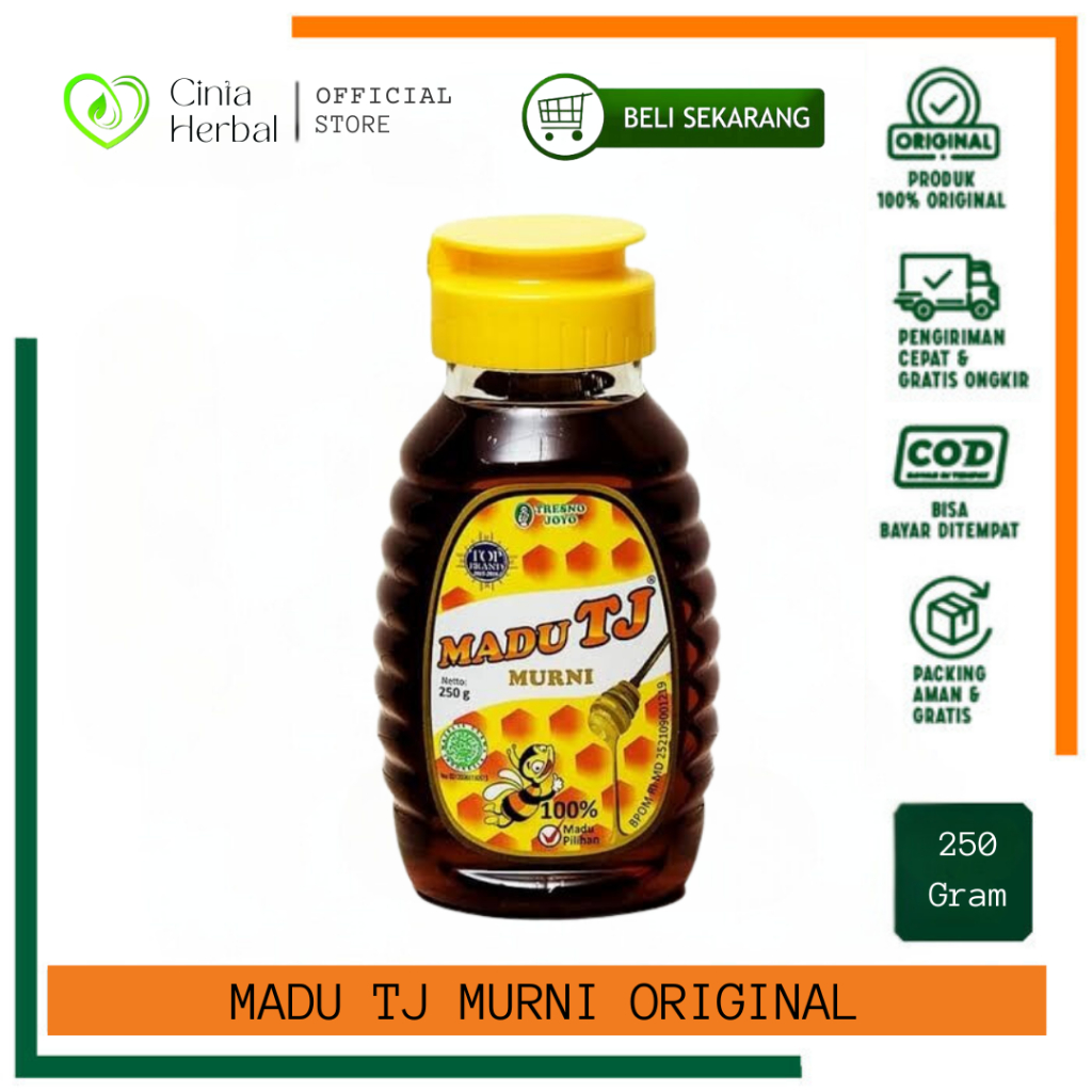 

Madu TJ Murni Tresno Joyo 250 gr ORIGINAL / Madu TJ Extra Madu Murni Asli Esktra 250 gr