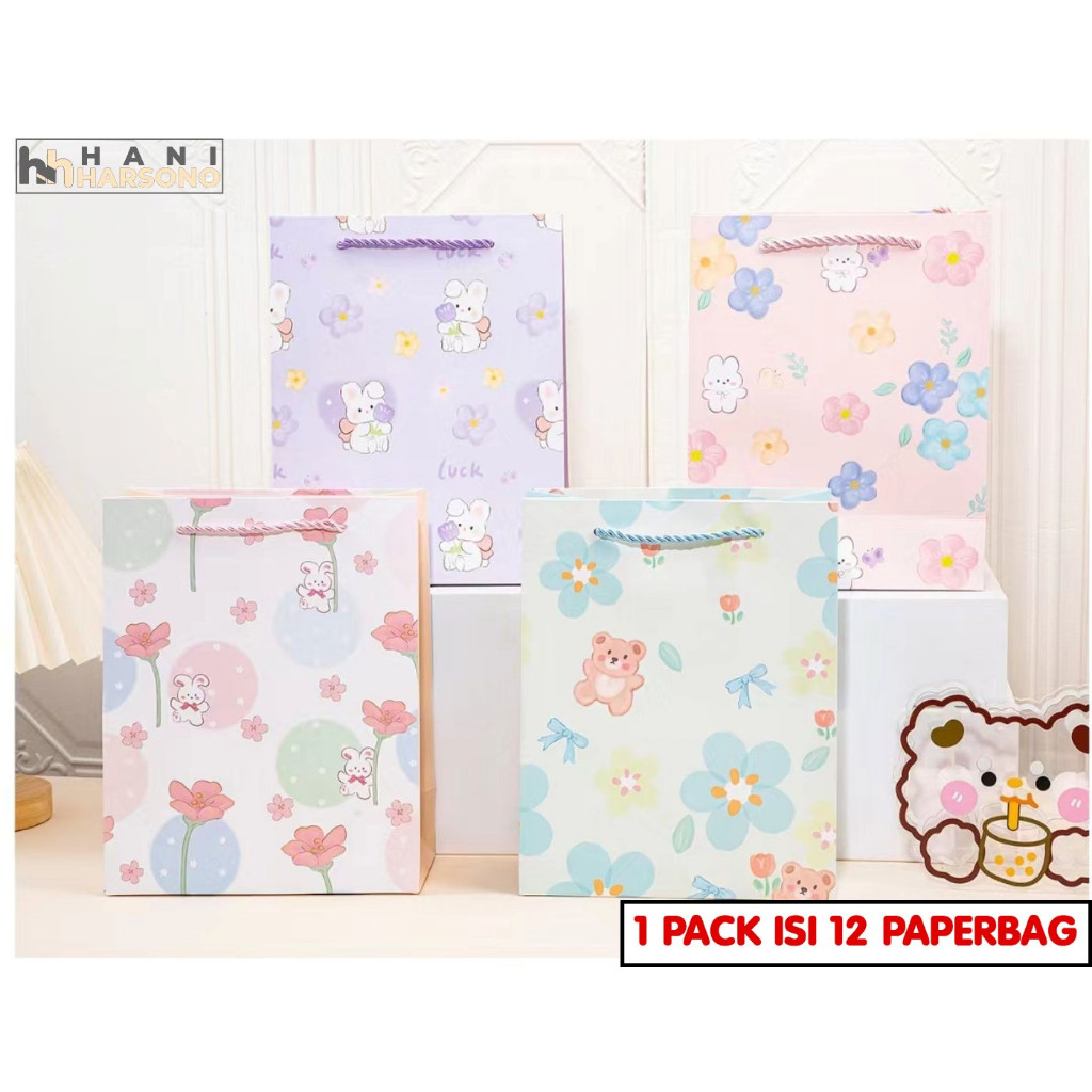 

[SD-401 L 12PCS] Paperbag motif Paperbag Ulang Tahun Tas Hadiah Sovenir Ulang Tahun