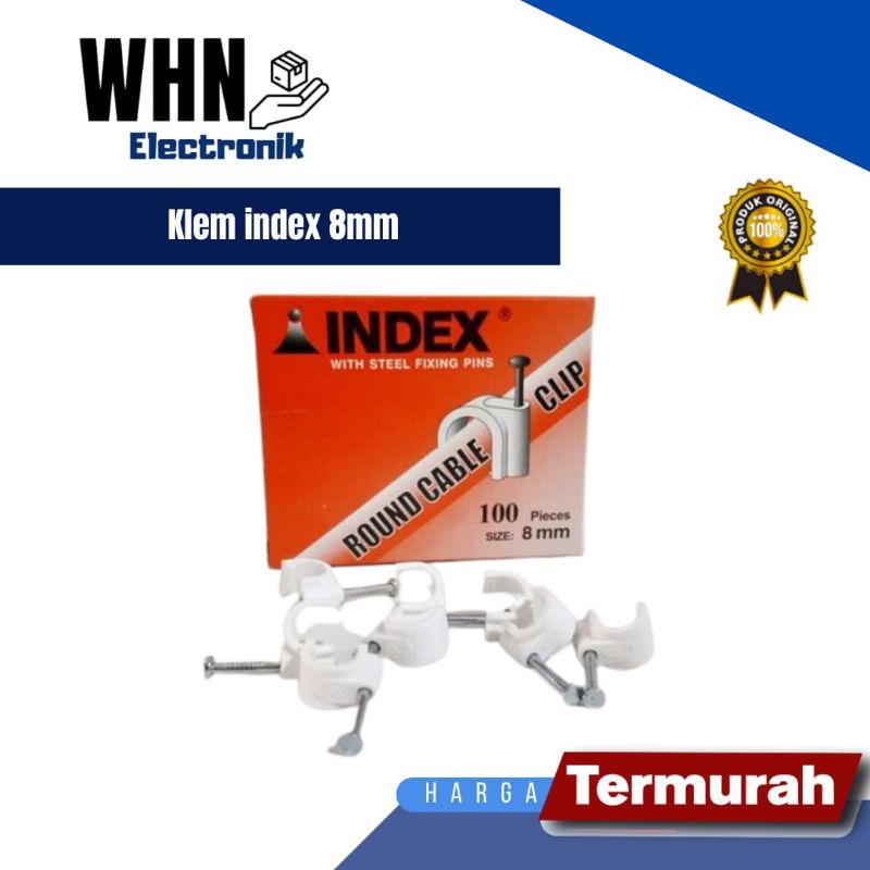 

Kliem Index 8mm dengan Steel Fixing Pins